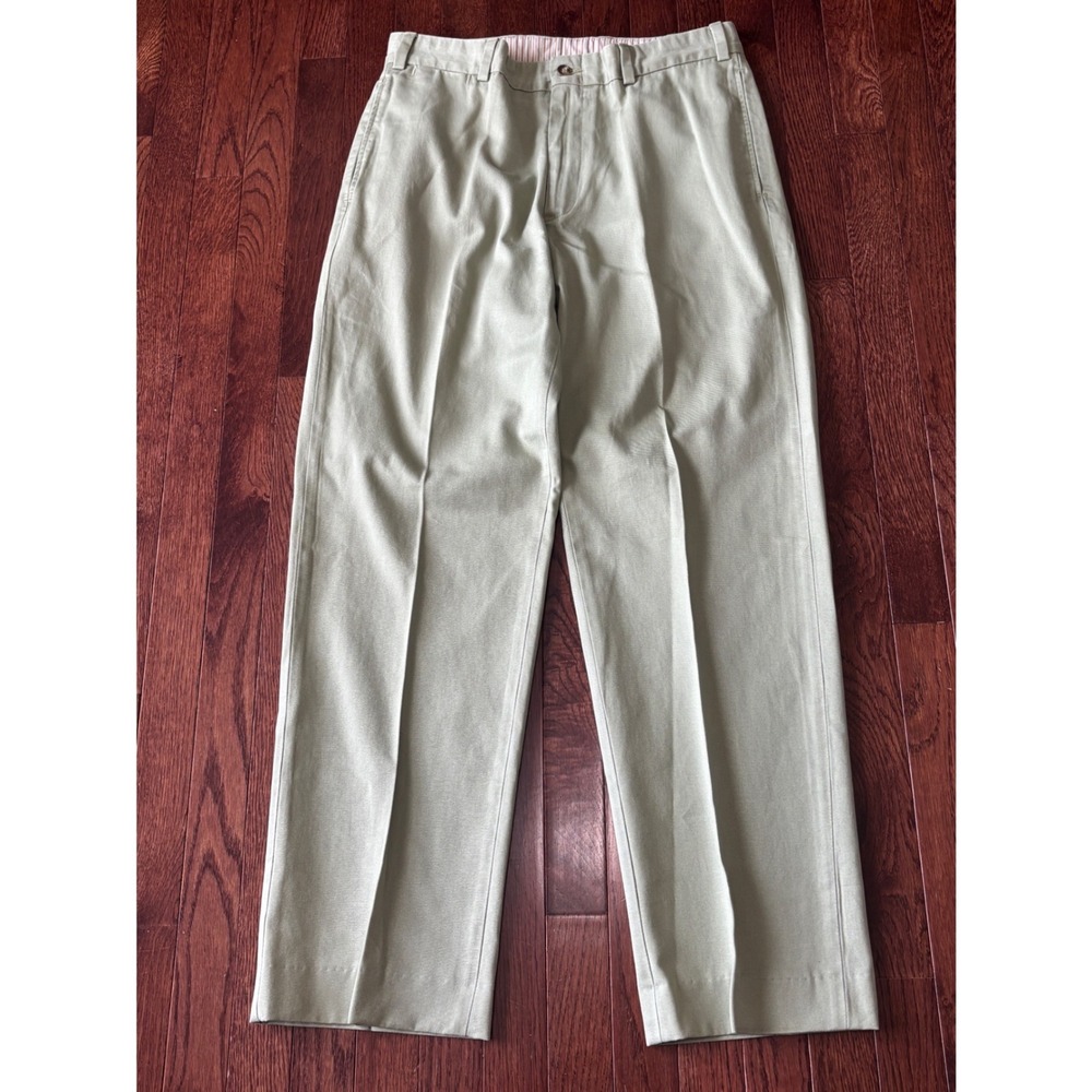 Bills Khakis M2 Classic Fit Trousers Mens 34 Sage Green Cotton Twill Made in USA